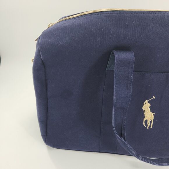 Ralph Lauren Polo Fragrance Medium Duffel Travel Bag in Polo Blue Color - Picture 7 of 9